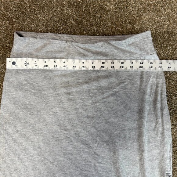Toad&Co Pencil Skirt Stretch Small Heather Gray Knit Organic Cotton Casual Beach - Picture 4 of 10